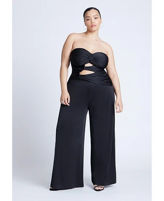 Eloquii Women's Twist Detail Jumpsuit With Cutout