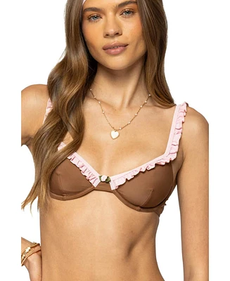 Edikted Women's Kellie Cupped Bikini Top