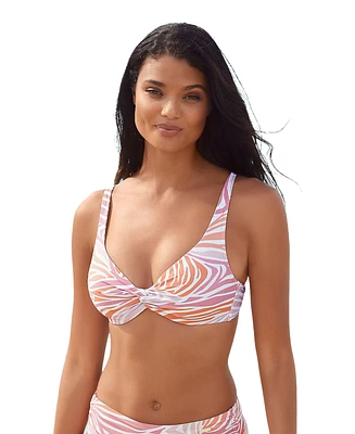 Lascana Women's Zebra Print Underwire Bikini Swimsuit Top Bra Sizing