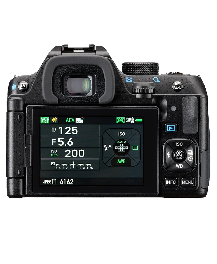 Pentax Kf Dslr Camera with Da L 18-55mm f/3.5-5.6 Al Wr Lens, Black