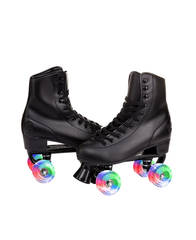 C7skates Vixen Quad Roller Skates (Black w Led