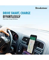Brookstone 10W Wireless Charging 360 Degree Rotatating Secure Car Vent Mount