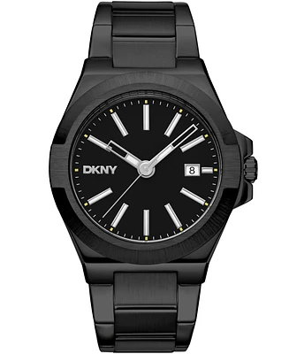 Dkny Men's Modernist Black Stainless Steel Bracelet Watch, 42mm