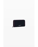 Desigual Women's Medium wallet with detachable leather-effect