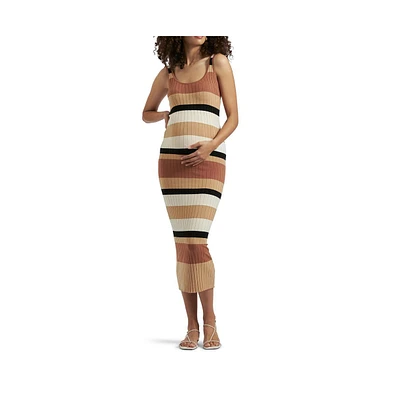Ripe Maternity Sarah Stripe Knit Dress