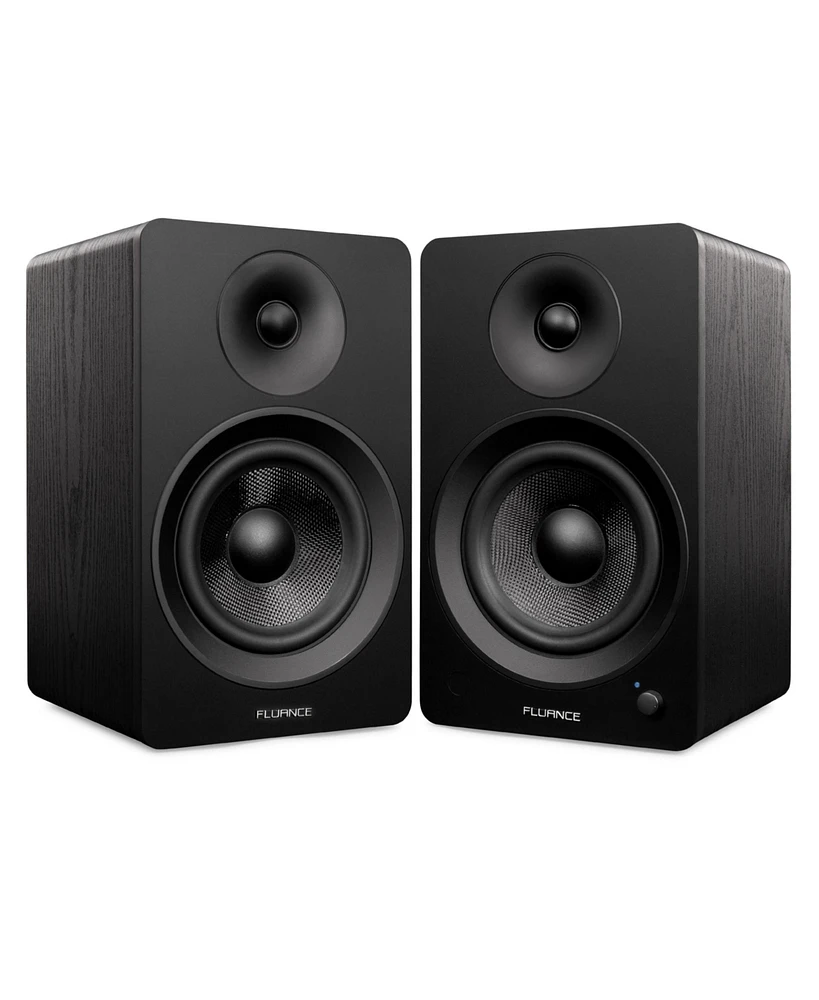Fluance RT80 Classic High Fidelity Vinyl Turntable with Ai61 Powered 6.5" Stereo Bookshelf Speakers, Diamond Stylus, Belt Drive, Built-in Preamp,