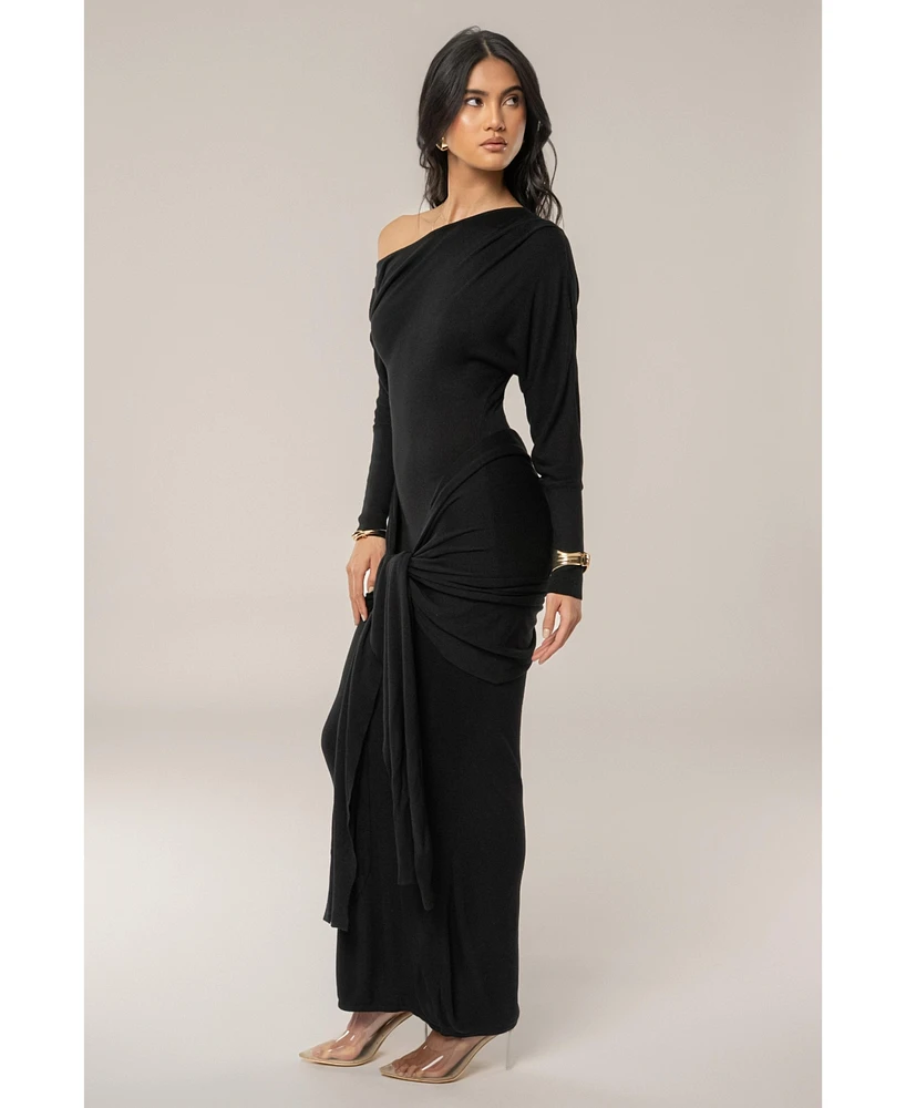 Jluxlabel Women's Dawn Drape Maxi Dress