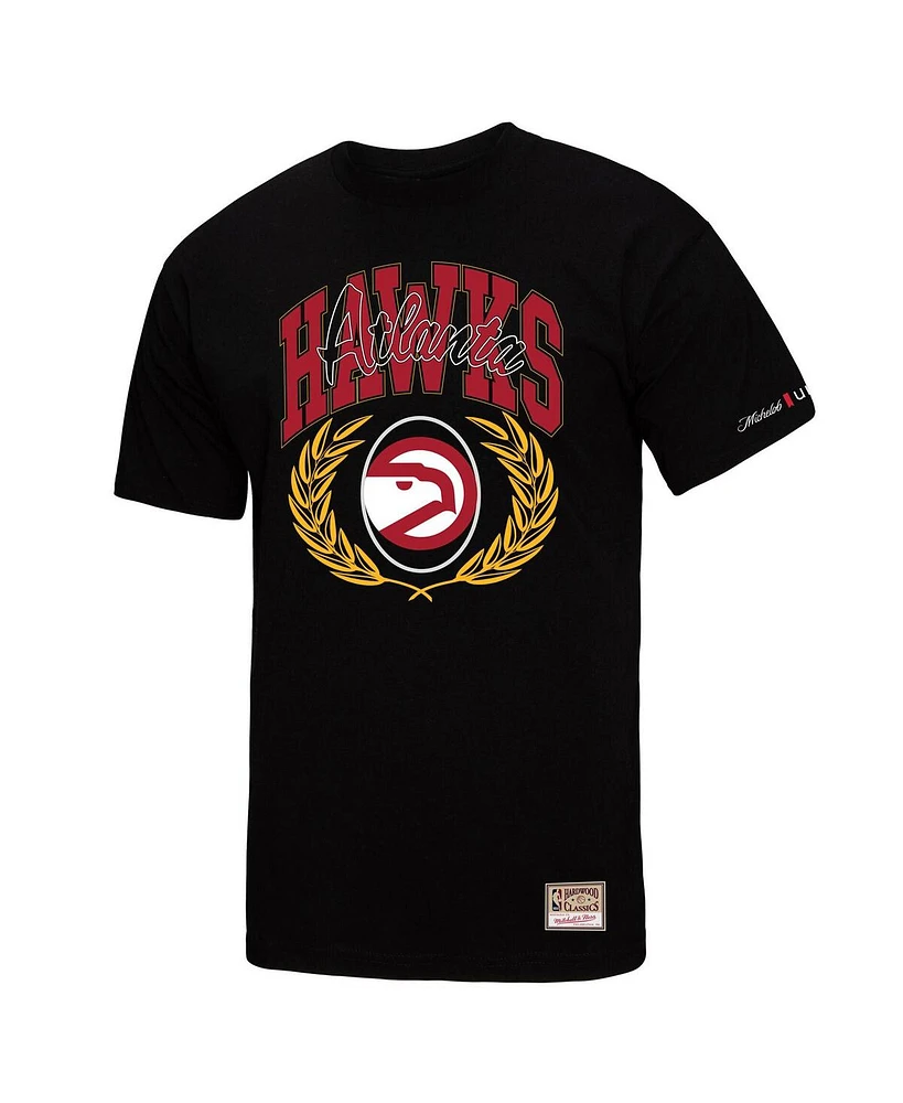 Mitchell & Ness Men's Black Atlanta Hawks Nba x Michelob Ultra Rewind Ii T-Shirt