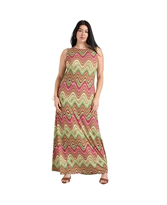 June + Vie Women's Tank Top Maxi Dress