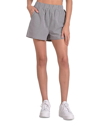 Elan Women's Gingham Pull-On Shorts
