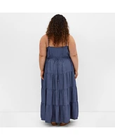 City Chic Women's Island Tier Maxi Dress