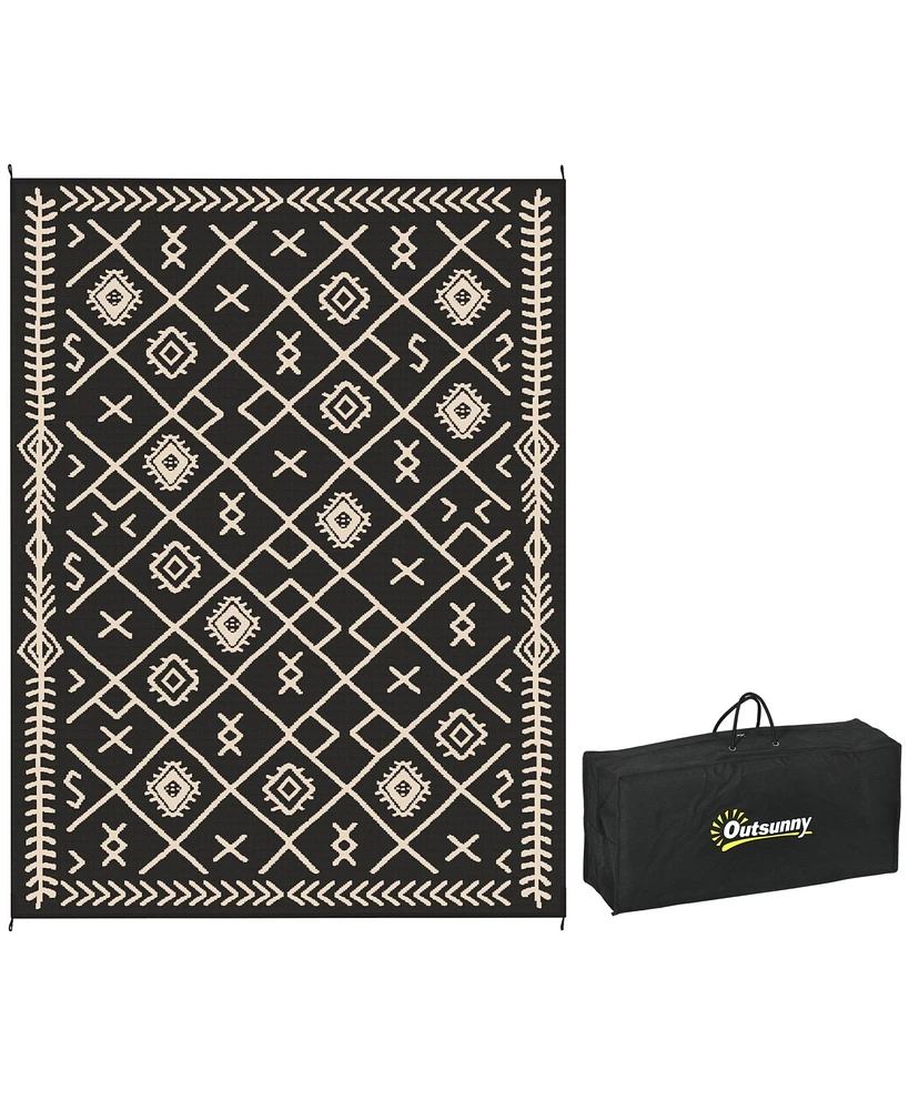 Outsunny Outdoor Rug, 9' x 18' Floor Mat