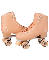 C7skates Forget Me Not Quad Roller Skates (Peach Keen, Women's 5 / Youth 4)