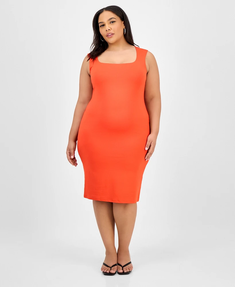 Bar Iii Trendy Plus Tank Dress, Exclusively at Macy's