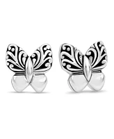 Devata Butterfly Filigree Stud Earrings in Sterling Silver