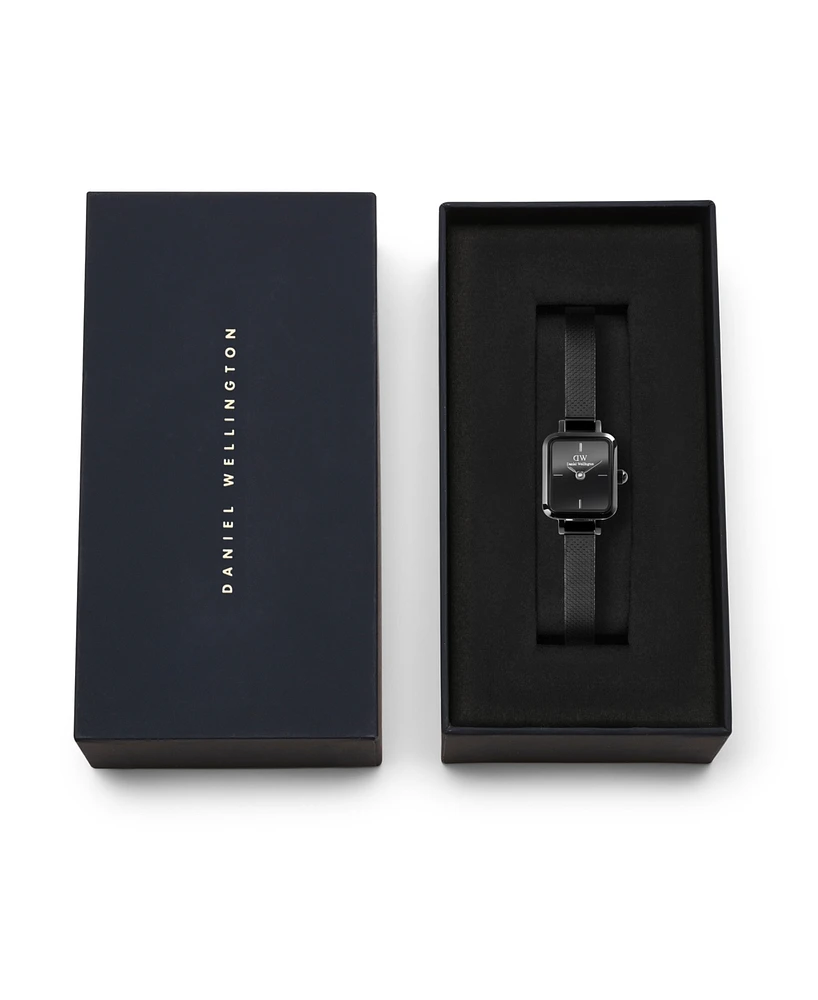 Daniel Wellington Women's Analog Black Stainless-Steel Watch, 16mm