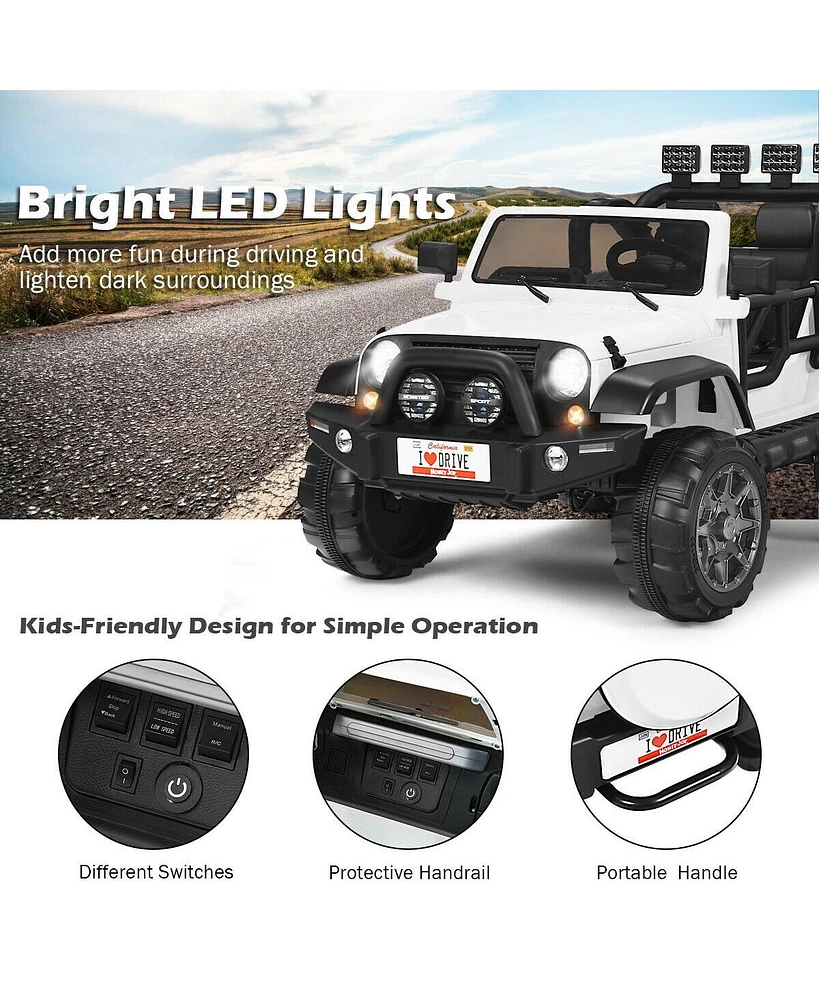 12V 2 Seater Kids Ride On Car with Storage Room