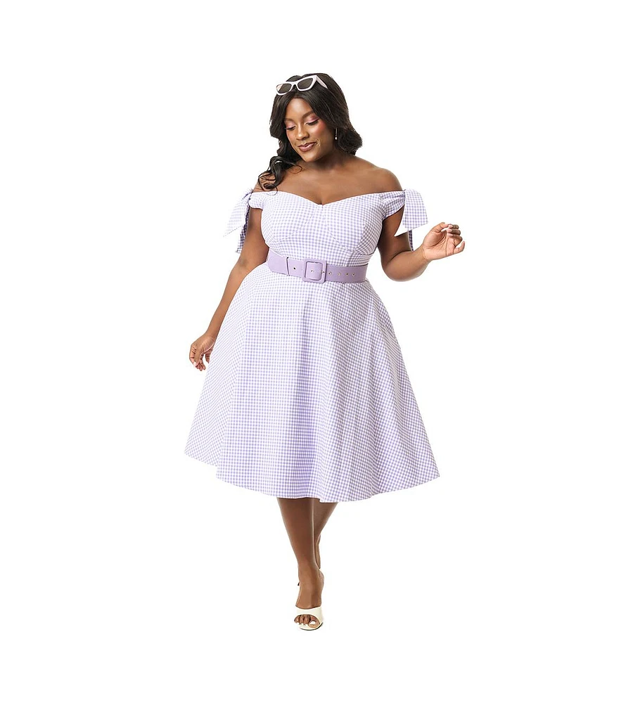 Unique Vintage Plus Prairie Swing Dress