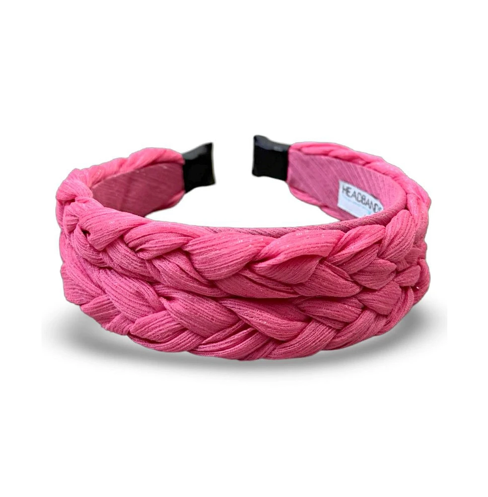 Women's Blushing Braid Headband - Hot Pink