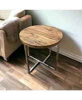 Rustic Modern End Table – Ideal for Living Rooms or Bedrooms