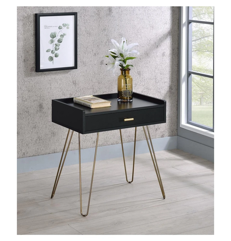 End Table with Drawer for Living Room or Bedroom Storage