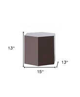 Modern High Gloss Hexagonal End Table for Living Room or Bedroom