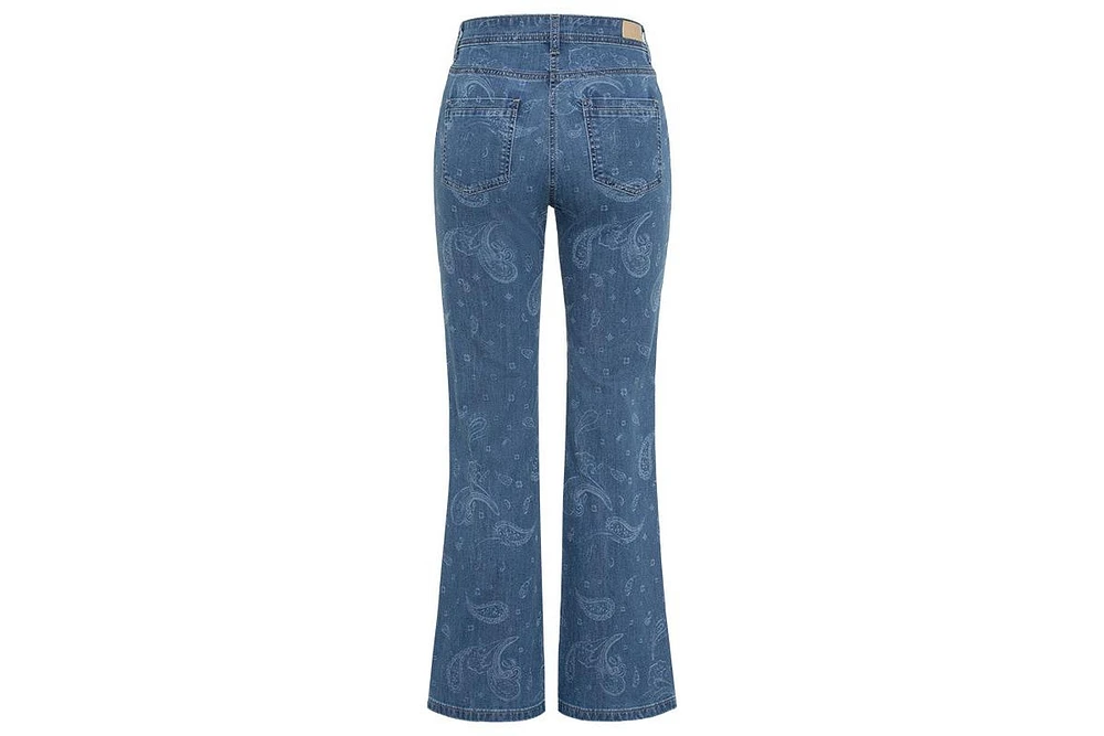 Olsen Women's Mona Fit Paisley Motif Jean