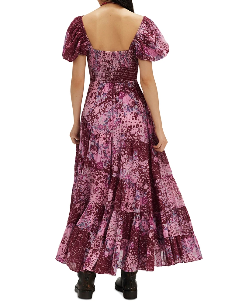 Free People Women's Floral Sundrenched Maxi Dress