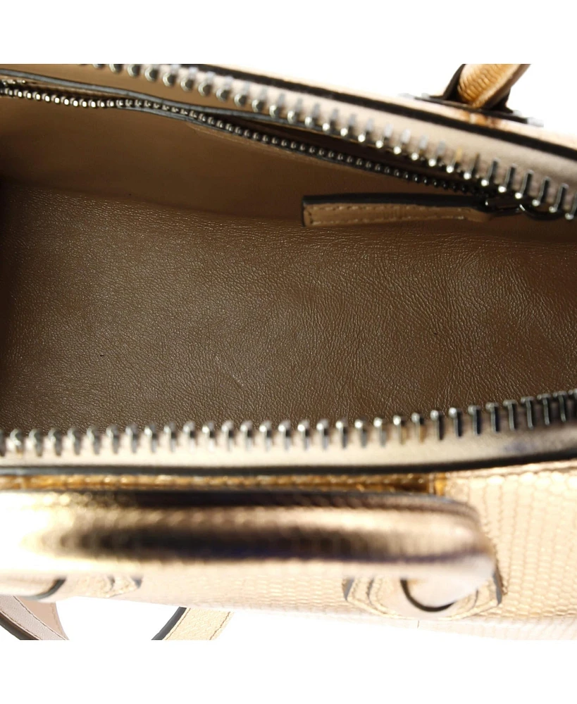 Pre-Owned Givenchy Mini Antigona Bag Embossed Leather