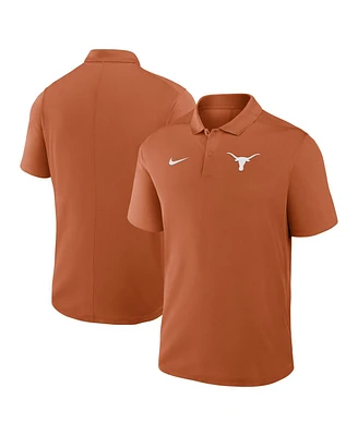 Nike Men's Texas Orange Longhorns Primetime Victory Primary Logo Performance Polo Shirt