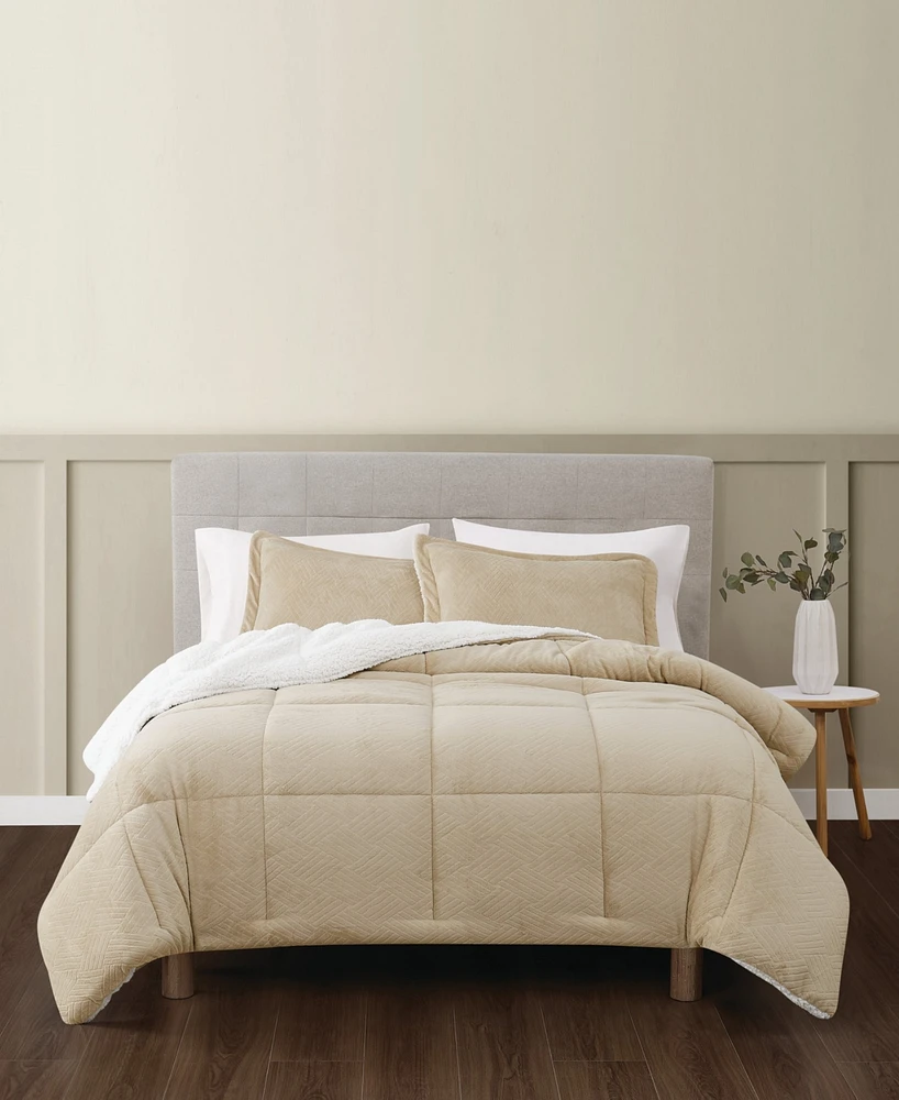 Truly Soft Basket Carved Softness -Pc. Comforter Set