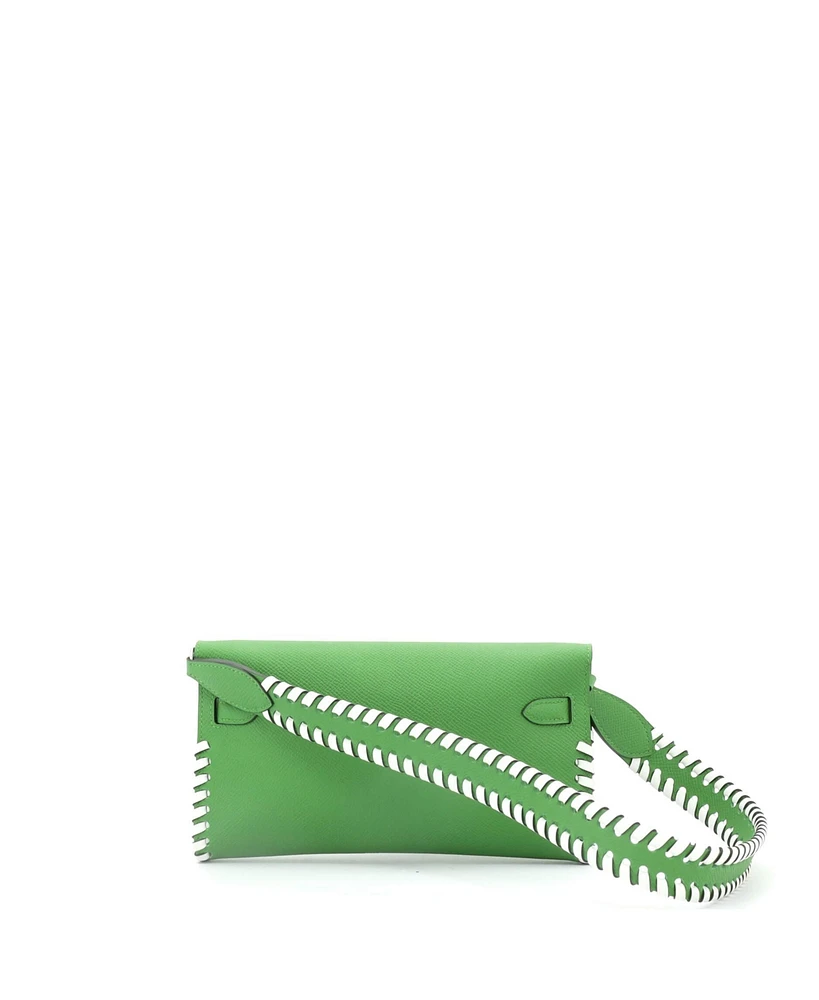 Pre-Owned Hermes Kelly To Go Wallet Tressage Epsom