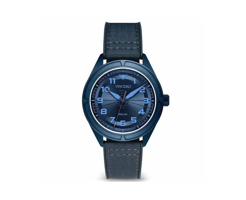 Vincero The Stratos – Men's Solar Titanium Watch 43mm