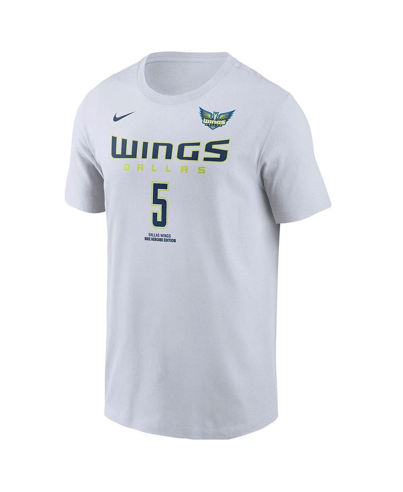 Nike Men's Paige Bueckers White Dallas Wings 2025 Wnba Draft Heroine Edition Name Number T-Shirt