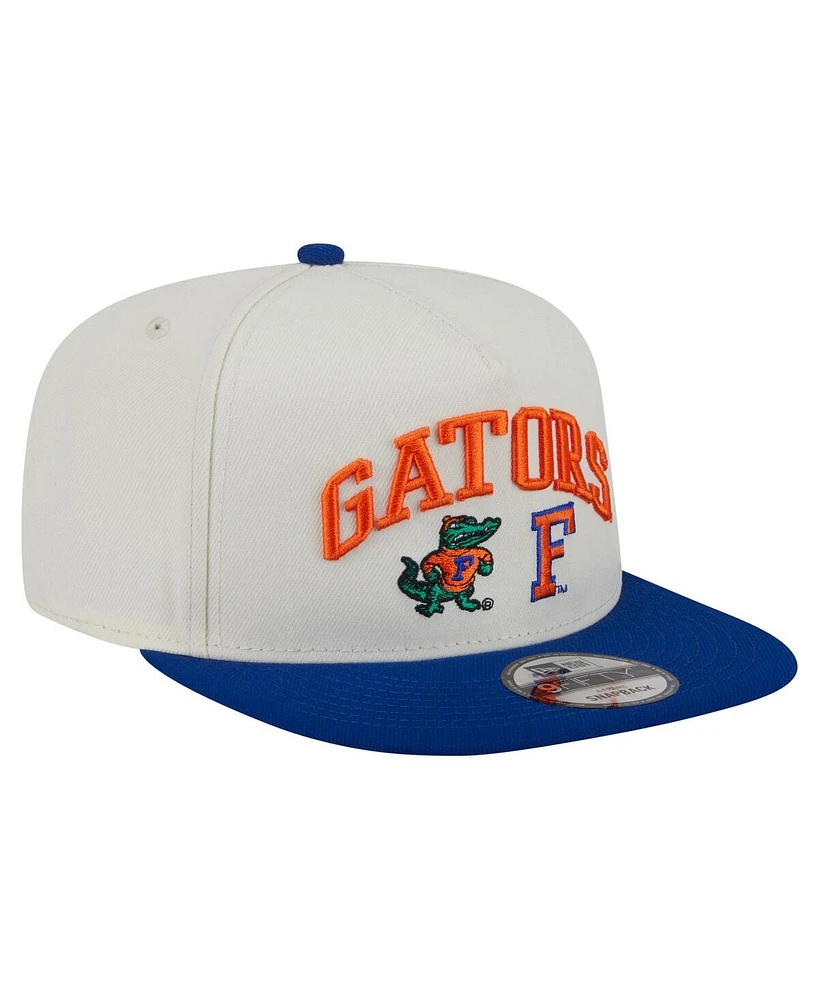 New Era Men's White Florida Gators Collegiate 9FIFTY A-Frame Snapback Hat