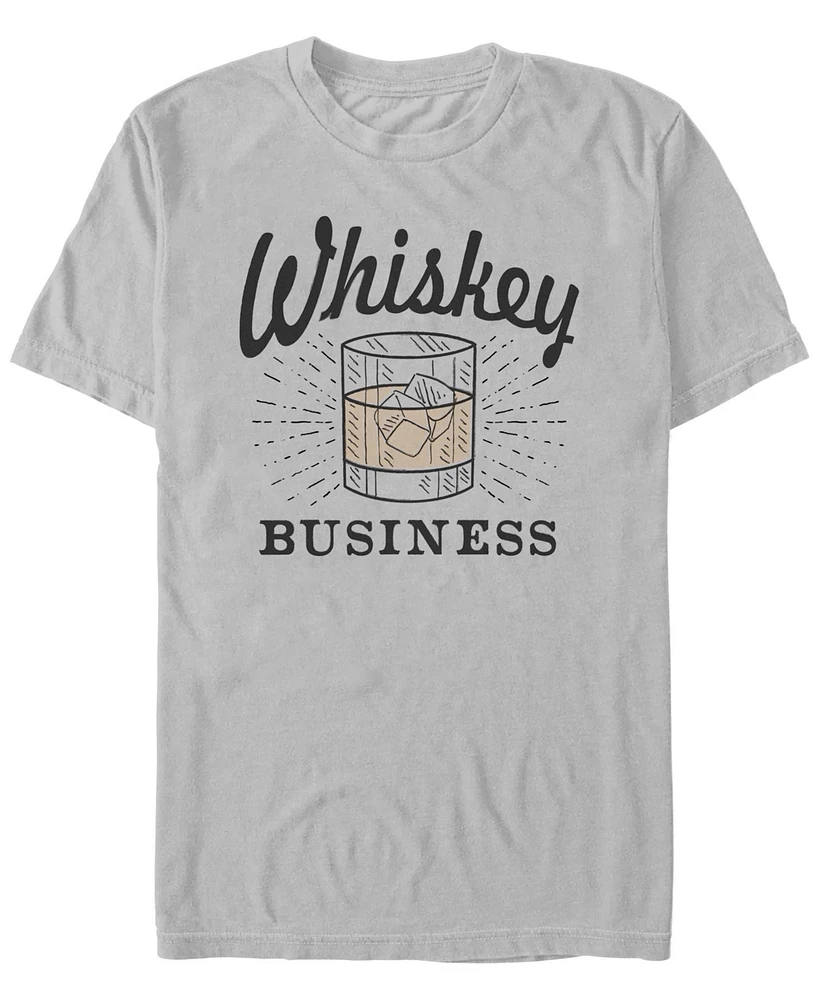 Fifth Sun Men's Whiskey Business Short Sleeve T-Shirt