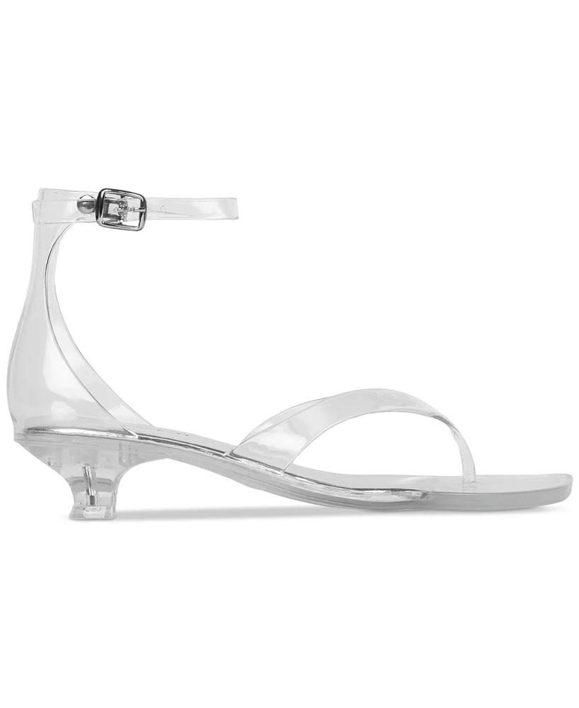 Jeffrey Campbell Gummy Kitten-Heel Jelly Thong Sandals