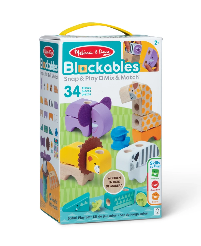 Melissa and Doug Blockables Safari Playset