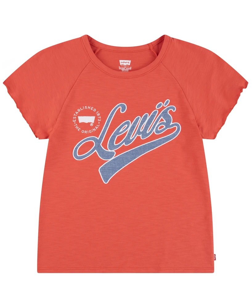 Levi's Little Girls Flounce Raglan T-Shirt