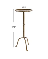 Creative Co-op 12.3" Metal Martini Cocktail Table