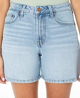 Celebrity Pink Juniors' High-Rise Denim Bermuda Shorts