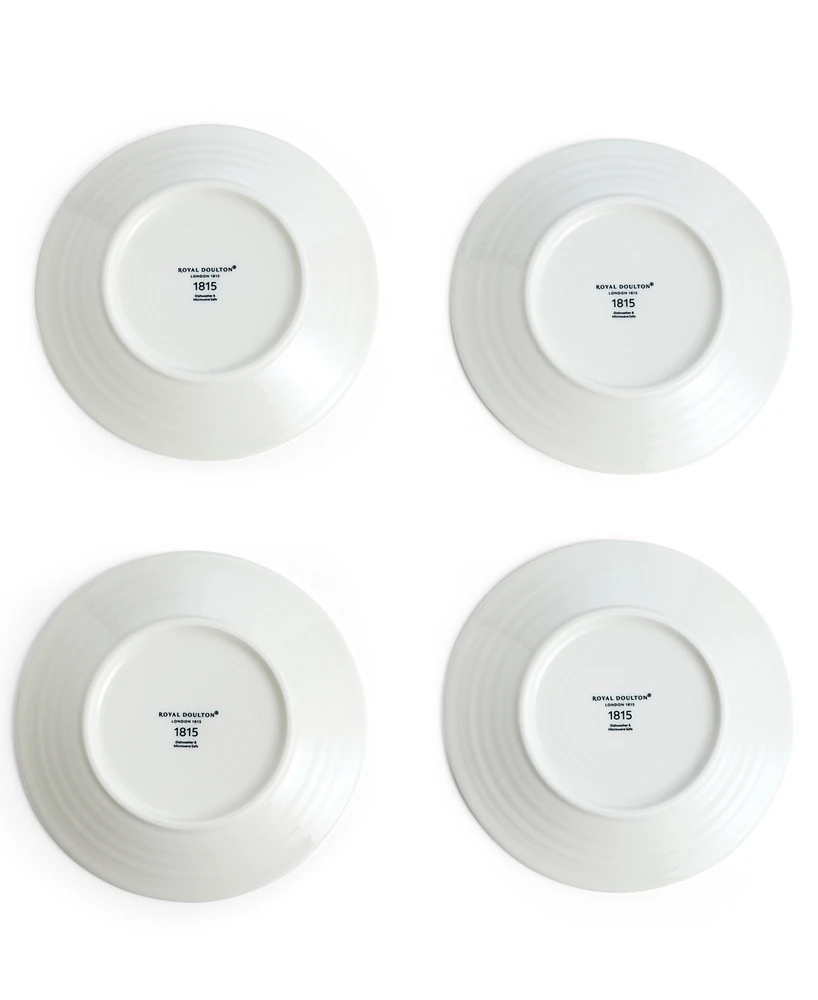 Royal Doulton 1815 Pacific Mixed Pattern Salad Plates, Set of 4