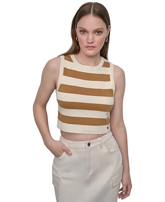 Dkny Jeans Women's Cropped Sleeveless Sweater - L3L