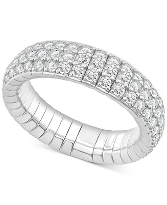 Diamond Multirow Eternity Stretch Flexible Band (2 ct. t.w.) 14k Gold