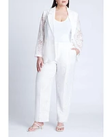 Eloquii Women's Burnout Blazer