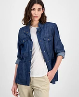 Tommy Hilfiger Women's Snap-Front Shirt Jacket