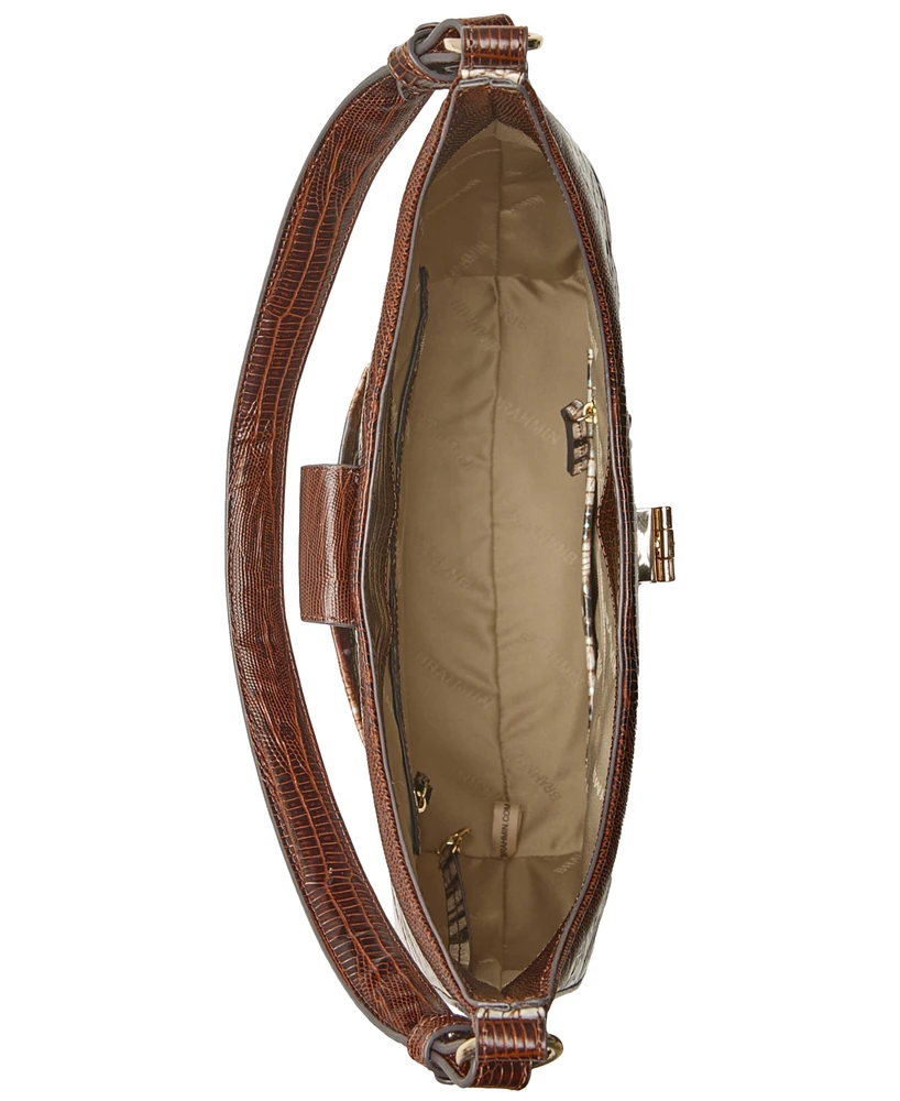 Brahmin Fallon Feline Hermosa Leather Shoulder Bag