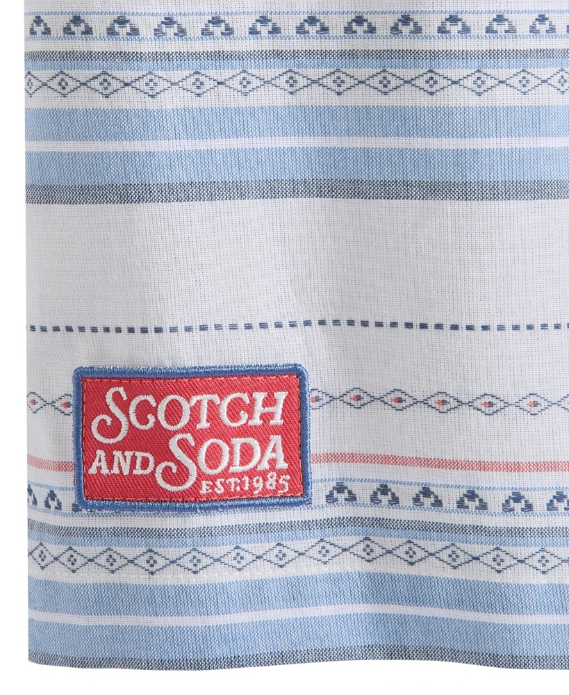 Scotch & Soda Big Boys Dobby Camp Polo Shirt