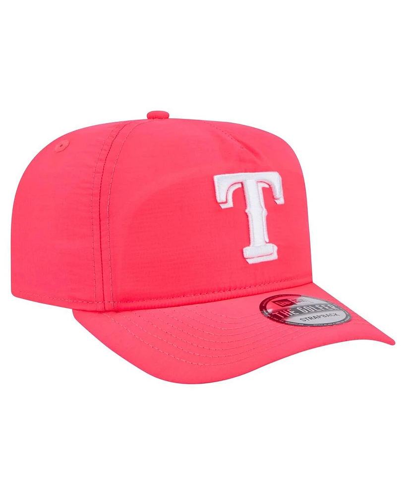 New Era Men's Pink Texas Rangers Everyday Golfer Adjustable Hat