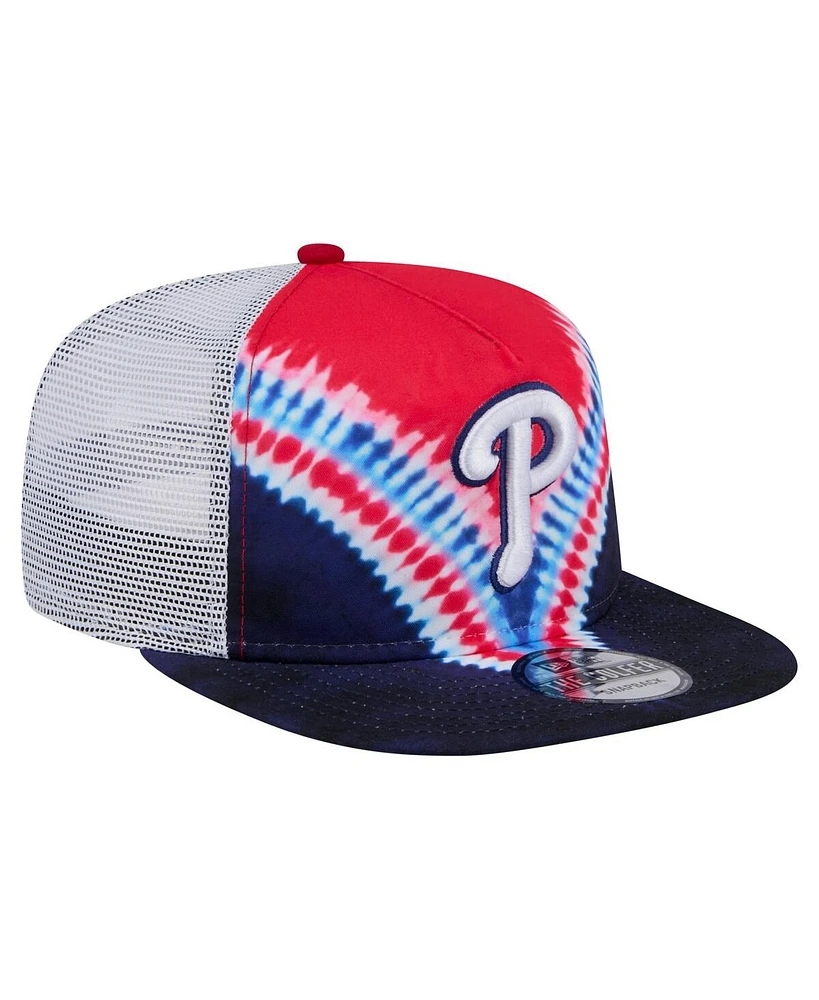 New Era Men's Philadelphia Phillies Tie-Dye Golfer Trucker Adjustable Hat